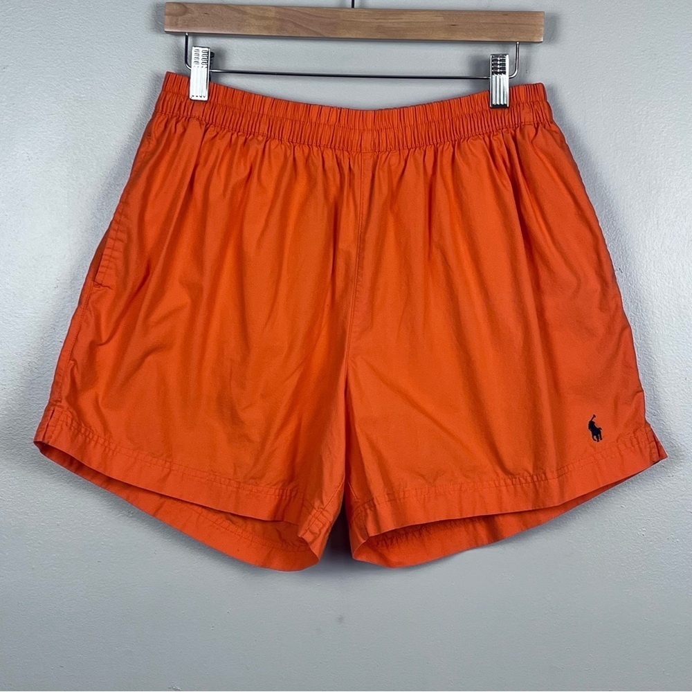 Polo Ralph Lauren Men's 100% Cotton Mesh Lined Drawstring Swim Trunks Size L